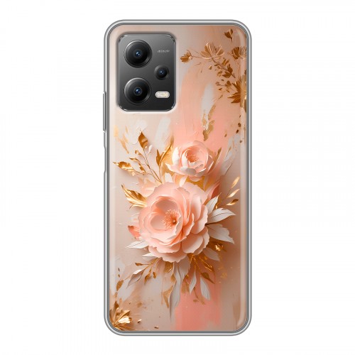 Полупрозрачный дизайнерский силиконовый чехол для Xiaomi Poco X5 женский