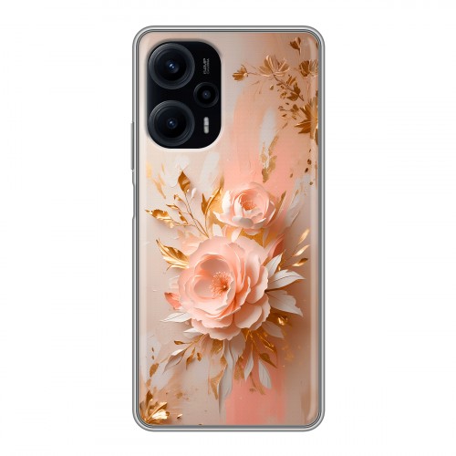 Полупрозрачный дизайнерский пластиковый чехол для XIaomi Poco F5 женский