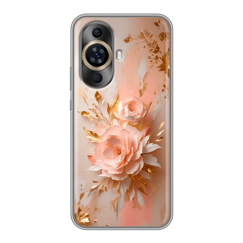 Полупрозрачный дизайнерский силиконовый чехол для Huawei Nova 11 женский
