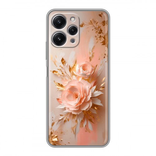 Полупрозрачный дизайнерский пластиковый чехол для Xiaomi RedMi 12 женский