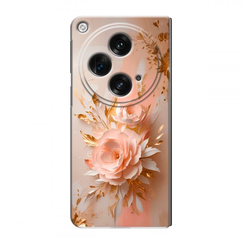 Полупрозрачный дизайнерский пластиковый чехол для OPPO Find N3 женский