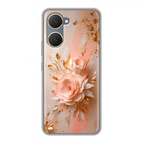 Полупрозрачный дизайнерский пластиковый чехол для Vivo Y03 женский