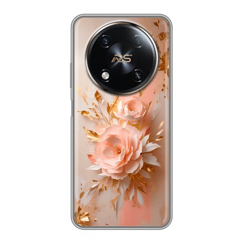 Полупрозрачный дизайнерский пластиковый чехол для Itel RS4 женский