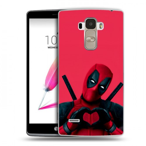 Дизайнерский пластиковый чехол для LG G4 Stylus Дедпул Deadpool