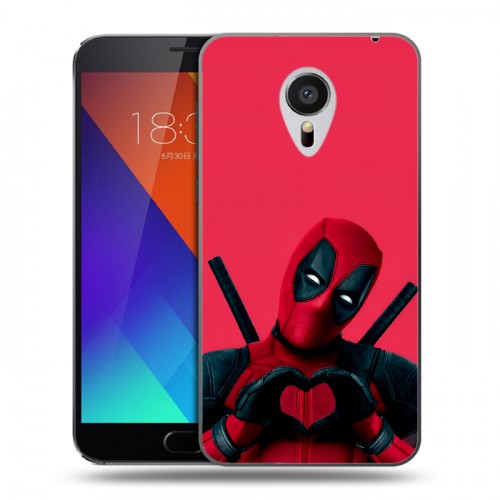 Дизайнерский пластиковый чехол для Meizu MX5 Дедпул Deadpool