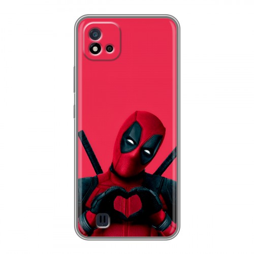 Дизайнерский силиконовый чехол для Realme C20 Дедпул Deadpool
