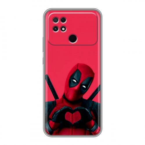 Дизайнерский силиконовый чехол для Xiaomi Poco C40 Дедпул Deadpool