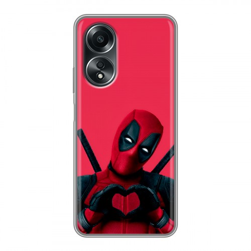 Дизайнерский силиконовый чехол для OPPO A58 4G Дедпул Deadpool