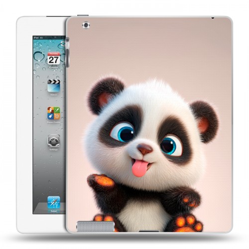 Дизайнерский пластиковый чехол для Ipad 2/3/4 милая панда