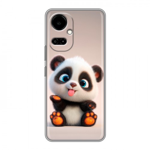 Дизайнерский силиконовый чехол для Tecno Camon 19 милая панда