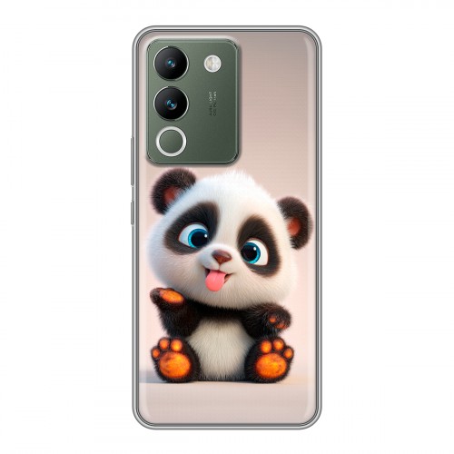 Дизайнерский силиконовый чехол для Vivo V29e милая панда