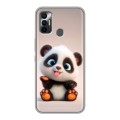 Дизайнерский силиконовый чехол для Tecno Spark 7 милая панда