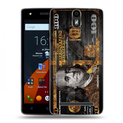 Дизайнерский силиконовый чехол для Wileyfox Storm Доллар деньги