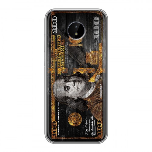 Дизайнерский силиконовый чехол для Nokia C20 Доллар деньги