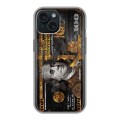 Дизайнерский силиконовый чехол для Iphone 15 Доллар деньги
