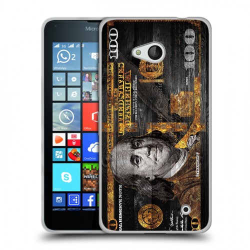 Дизайнерский пластиковый чехол для Microsoft Lumia 640 Доллар деньги