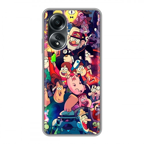 Дизайнерский силиконовый чехол для OPPO A58 4G Gravity Falls Гравити Фолз
