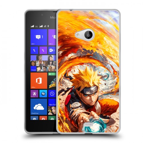 Дизайнерский пластиковый чехол для Microsoft Lumia 540 Аниме Наруто Naruto