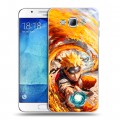 Дизайнерский пластиковый чехол для Samsung Galaxy A8 Аниме Наруто Naruto