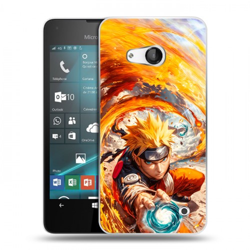 Дизайнерский пластиковый чехол для Microsoft Lumia 550 Аниме Наруто Naruto