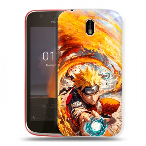 Дизайнерский пластиковый чехол для Nokia 1 Аниме Наруто Naruto