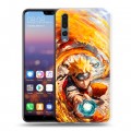 Дизайнерский силиконовый с усиленными углами чехол для Huawei P20 Pro Аниме Наруто Naruto