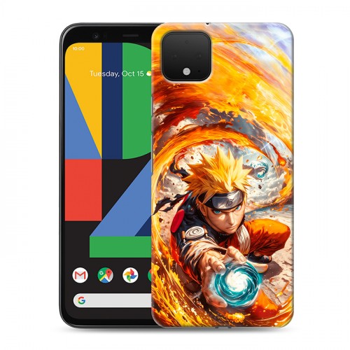 Дизайнерский пластиковый чехол для Google Pixel 4 Аниме Наруто Naruto