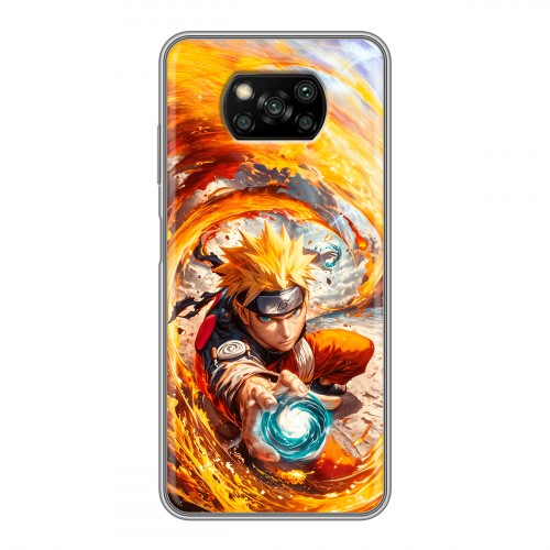 Дизайнерский пластиковый чехол для Xiaomi Poco X3 Аниме Наруто Naruto