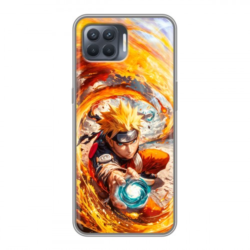 Дизайнерский силиконовый чехол для OPPO Reno4 Lite Аниме Наруто Naruto