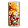 Дизайнерский силиконовый чехол для Realme C20 Аниме Наруто Naruto