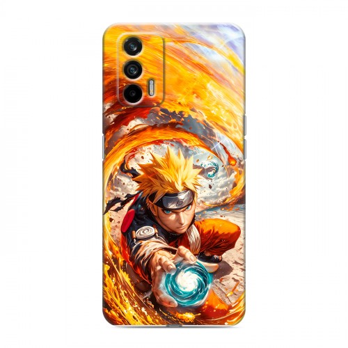 Дизайнерский силиконовый чехол для Realme GT Аниме Наруто Naruto