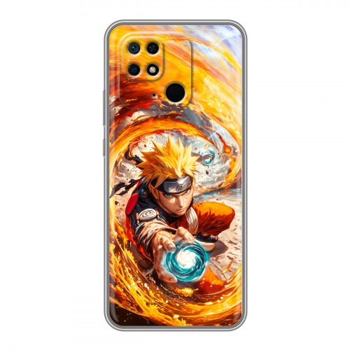 Дизайнерский силиконовый чехол для Xiaomi Redmi 10C Аниме Наруто Naruto