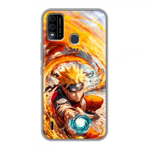 Дизайнерский силиконовый чехол для Itel A48 Аниме Наруто Naruto