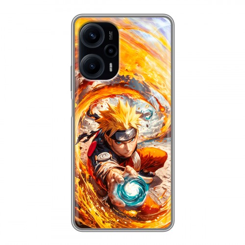 Дизайнерский силиконовый чехол для XIaomi Poco F5 Аниме Наруто Naruto