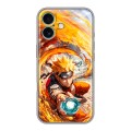 Дизайнерский силиконовый чехол для Iphone 16 Plus Аниме Наруто Naruto