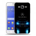 Дизайнерский пластиковый чехол для Samsung Galaxy J7 Mercedes Мерседес