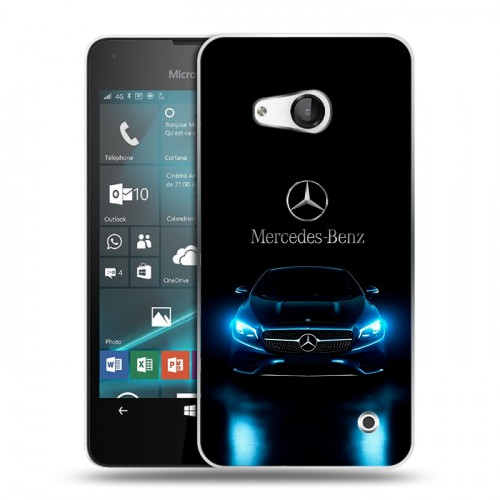 Дизайнерский пластиковый чехол для Microsoft Lumia 550 Mercedes Мерседес