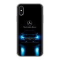 Дизайнерский силиконовый чехол для Iphone x10 Mercedes Мерседес