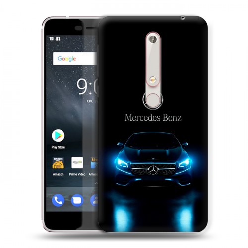 Дизайнерский пластиковый чехол для Nokia 6 (2018) Mercedes Мерседес