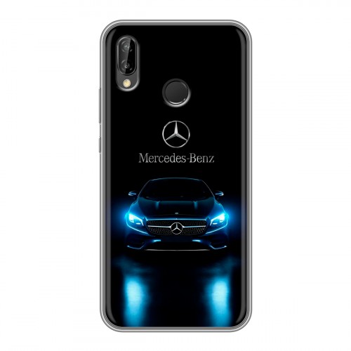 Дизайнерский силиконовый чехол для Huawei P20 Lite Mercedes Мерседес