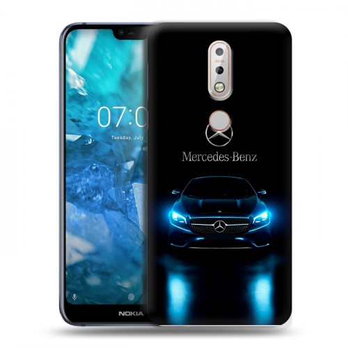 Дизайнерский пластиковый чехол для Nokia 7.1 Mercedes Мерседес