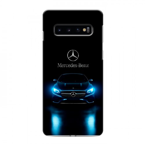 Дизайнерский силиконовый с усиленными углами чехол для Samsung Galaxy S10 Mercedes Мерседес