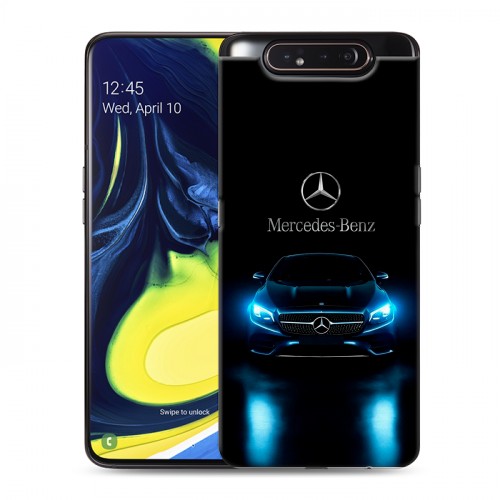 Дизайнерский пластиковый чехол для Samsung Galaxy A80 Mercedes Мерседес