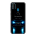 Дизайнерский силиконовый чехол для Samsung Galaxy M30s Mercedes Мерседес