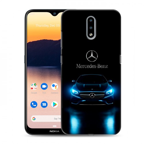 Дизайнерский силиконовый чехол для Nokia 2.3 Mercedes Мерседес