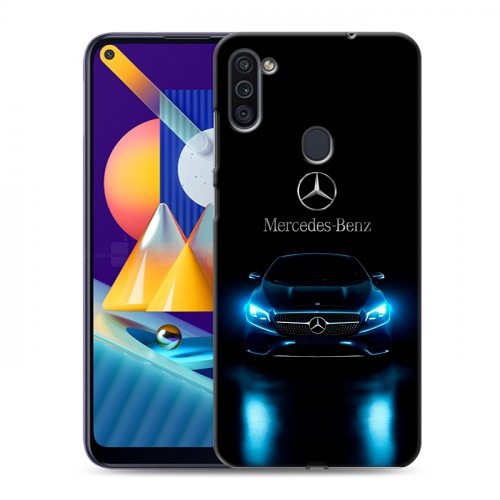 Дизайнерский пластиковый чехол для Samsung Galaxy M11 Mercedes Мерседес