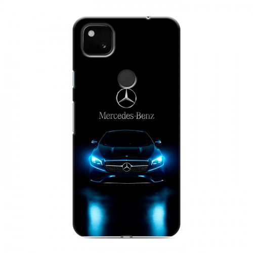 Дизайнерский пластиковый чехол для Google Pixel 4a Mercedes Мерседес