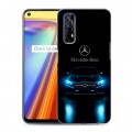 Дизайнерский силиконовый чехол для Realme 7 Mercedes Мерседес