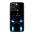 Дизайнерский силиконовый чехол для Iphone 15 Pro Mercedes Мерседес