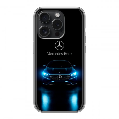 Дизайнерский силиконовый чехол для Iphone 15 Pro Mercedes Мерседес